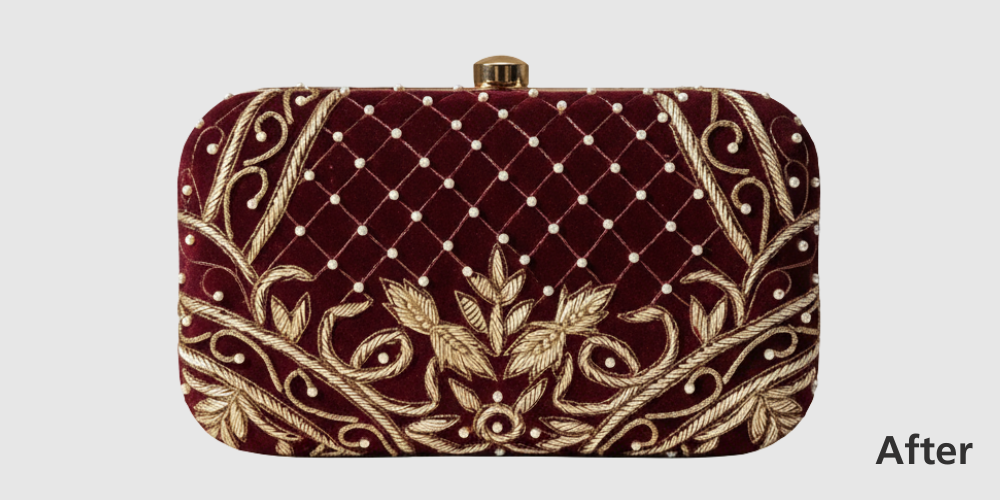 Clutch Maroo Embroidered