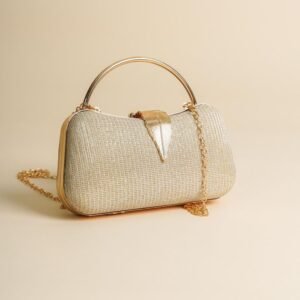 gold leaf handle clutch
